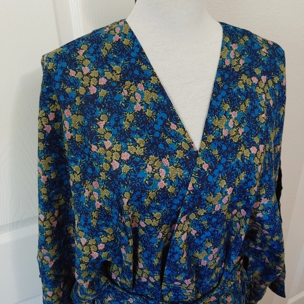 Anthropologie Ditsy Floral Sleep Robe - Picture 5 of 14